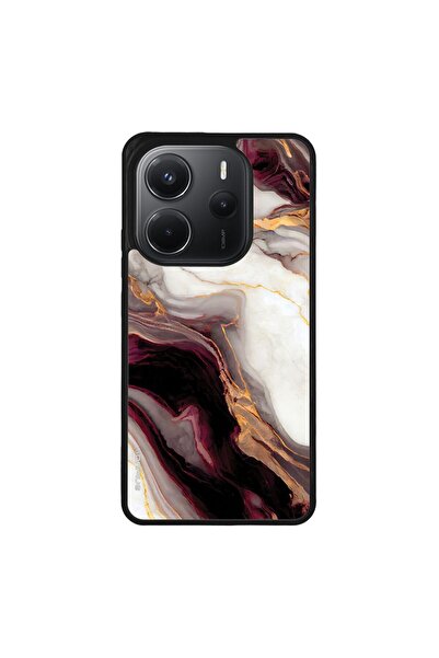 OEM Θήκη Sonique Marble Series για Xiaomi Redmi Note 14 4G (164.84mm) Μπορντώ