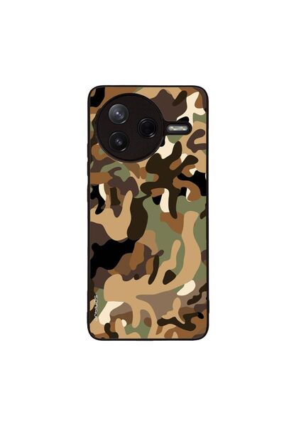 OEM Θήκη Sonique Camouflage Army Series για Xiaomi Poco F7 Pro 5G Καφέ