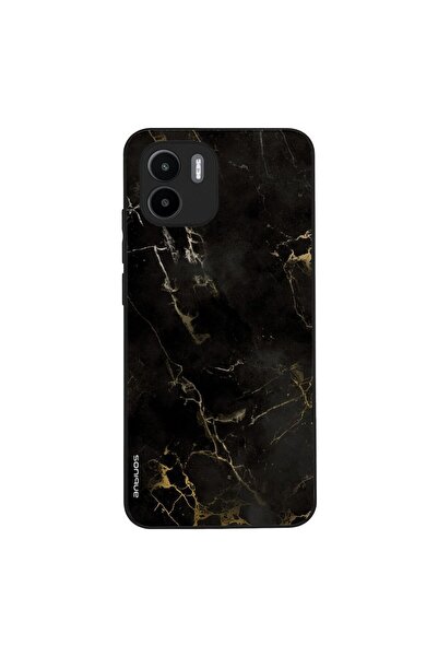 OEM Θήκη Sonique Marble Series για Xiaomi Redmi A1 / Redmi A2 Μαύρο 01