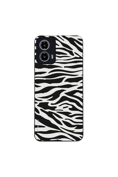 OEM Θήκη Sonique Animal Print Series για Motorola Moto G34 5G Zebra