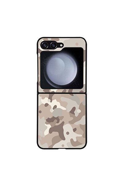 OEM Θήκη Sonique Camouflage Army Series για Samsung Galaxy Z Flip 5 Μπεζ