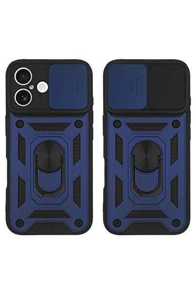 OEM Θήκη Ring Armor CamPro Sonique για Apple iPhone 16 Plus Μπλέ