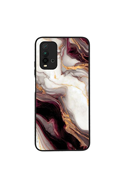 OEM Θήκη Sonique Marble Series για Xiaomi Redmi 9T Μπορντώ