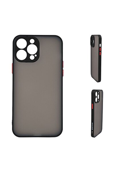OEM Θήκη Σιλικόνης Color Button Bumper Sonique Apple iPhone 13 Pro Max Μαύρο