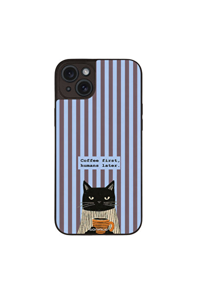 OEM Θήκη Sonique Stripe Stories Series για Apple iPhone 15 Plus Humans Later