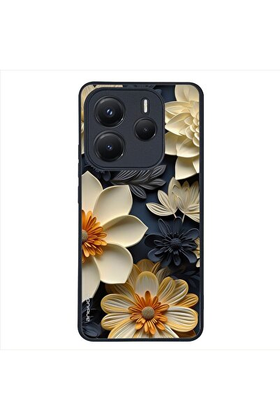 OEM Θήκη Sonique 3D Flower Series για Xiaomi Redmi Note 14 5G Εκρού