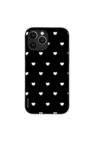 OEM Θήκη Sonique Heart Series για Apple iPhone 13 Pro Max Μαύρο 02