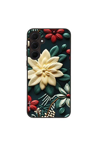 OEM Θήκη Sonique 3D Flower Series για Samsung Galaxy A35 5G Πράσινο