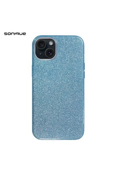 OEM Θήκη Σιλικόνης Sonique Shiny Apple iPhone 15 Plus Γαλάζιο