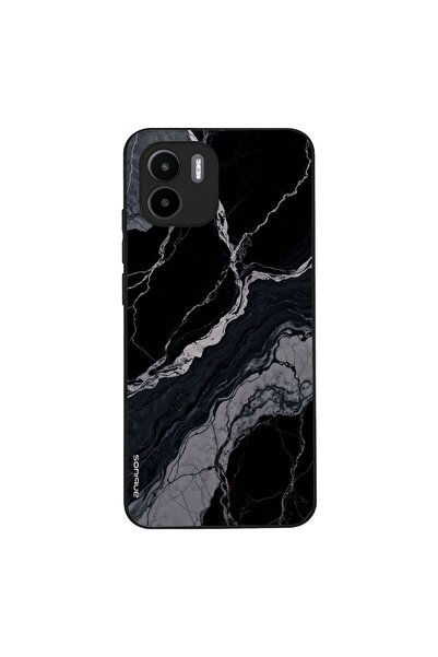 OEM Θήκη Sonique Marble Series για Xiaomi Redmi A1 / Redmi A2 Μαύρο 02
