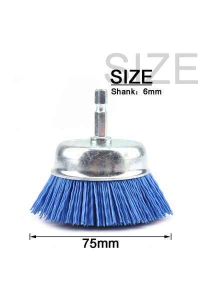 Choice 1pc Type 3 Nylon Filament Abrasive Cup Brush 1/4" Shank Drill Rotary T...