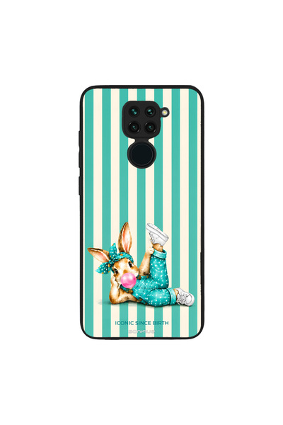 OEM Θήκη Sonique Stripe Stories Series για Xiaomi Redmi Note 9 Iconic Λαγουδάκι