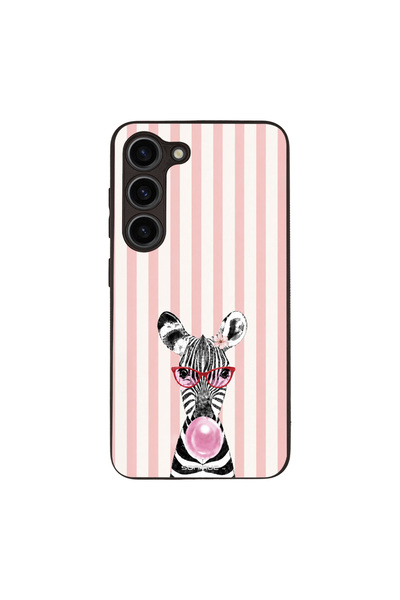 OEM Θήκη Sonique Stripe Stories Series για Samsung Galaxy S23 Ζέβρα – Τσιχλόφ...