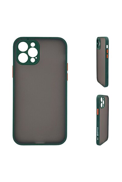 OEM Θήκη Σιλικόνης Color Button Bumper Sonique Apple iPhone 12 Pro Max Πράσιν...