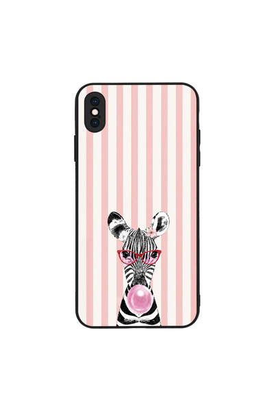 OEM Θήκη Sonique Stripe Stories Series για Apple iPhone XS MAX Ζέβρα – Τσιχλό...