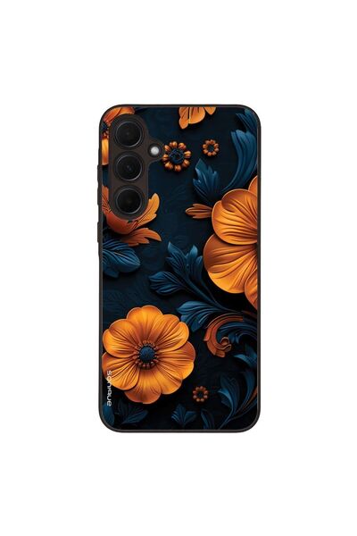 OEM Θήκη Sonique 3D Flower Series για Samsung Galaxy A35 5G Πορτοκαλί 01