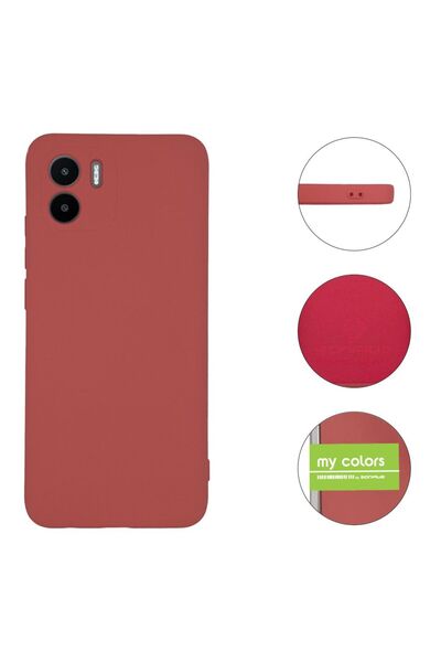 OEM Θήκη Σιλικόνης My Colors Sonique Xiaomi Redmi A1 / Redmi A2 Μπορντό Ανοιχτό