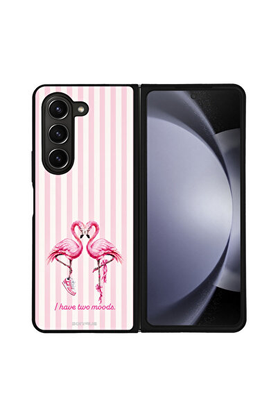 OEM Θήκη Sonique Stripe Stories Series για Samsung Galaxy Z Fold 5 Φλαμίνγκο