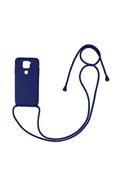 OEM Θήκη Σιλικόνης με Κορδόνι CarryHang Sonique Xiaomi Redmi Note 9 Μπλε Σκούρο
