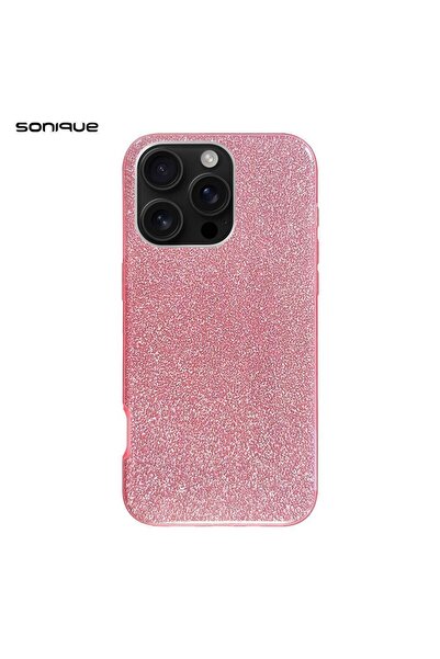 OEM Θήκη Σιλικόνης Sonique Shiny Apple iPhone 16 Pro Max Ροζ