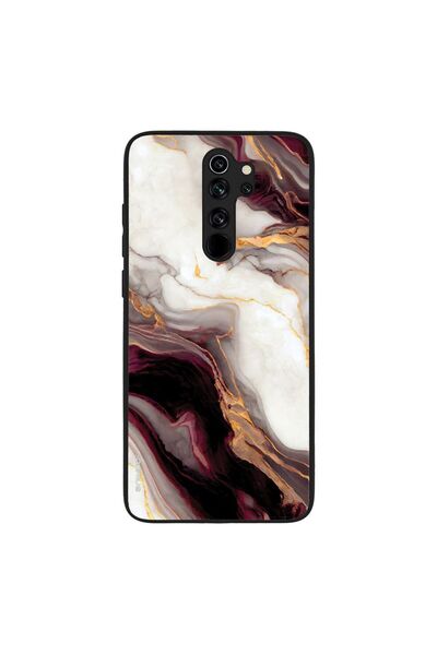 OEM Θήκη Sonique Marble Series για Xiaomi Redmi Note 8 Pro Μπορντώ