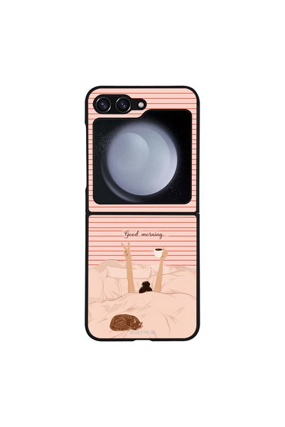 OEM Θήκη Sonique Stripe Stories Series για Samsung Galaxy Z Flip 5 Καλημέρα
