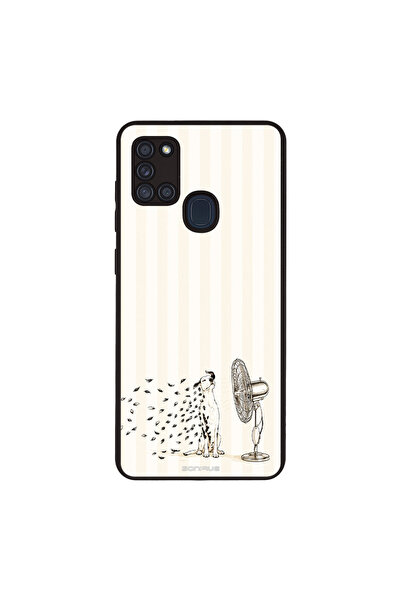 OEM Θήκη Sonique Σειρά Stripe Stories για Samsung Galaxy A21s Cool Dog