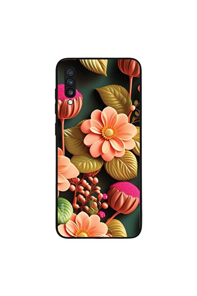 OEM Θήκη Sonique 3D Flower Series για Samsung Galaxy A70/A70s Σομόν