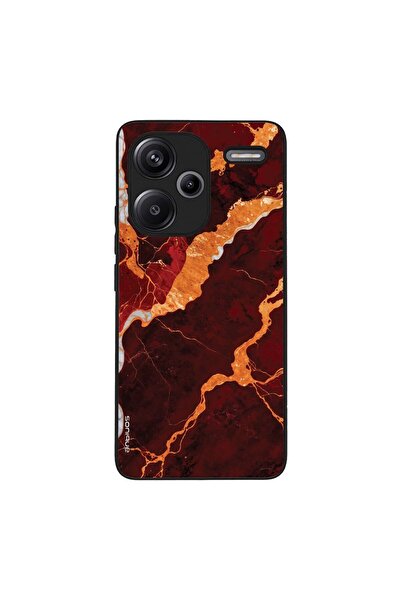 OEM Θήκη Sonique Marble Series για Xiaomi Redmi Note 13 Pro Plus 5G Κόκκινο