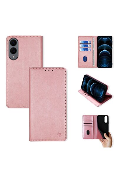 OEM Θήκη Πορτοφόλι Vintage Magnet Wallet Sonique Samsung Galaxy S25 Edge Ροζ ...