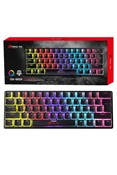 XTRIKE ME GK-985P Wired Gaming Mechanical Keyboard with RGB Lighting