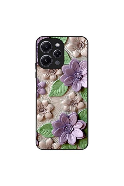 OEM Θήκη Sonique 3D Flower Series για Xiaomi Redmi 12 4G / Redmi 12 5G Βιολετί