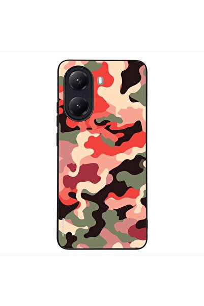 OEM Θήκη Sonique Camouflage Army Series για Xiaomi Poco X7 Pro 5G Κόκκινο