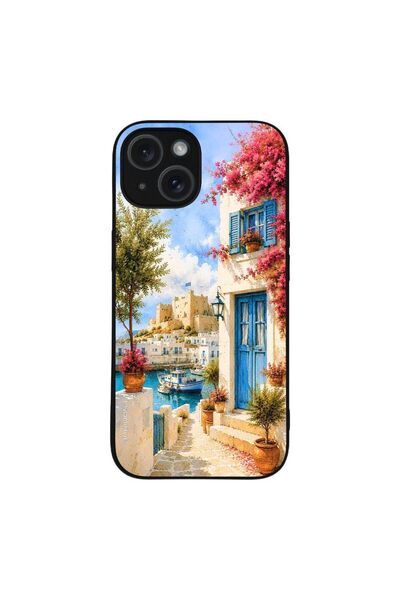 OEM Θήκη Sonique Greek Island Muse Series για Apple iPhone 15 Ροδίτικο Λιμάνι