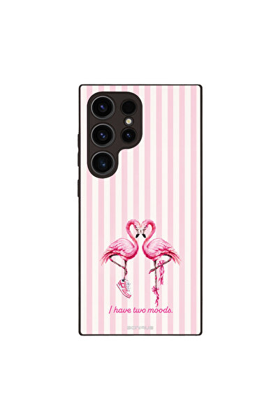 OEM Θήκη Sonique Stripe Stories Series για Samsung Galaxy S24 Ultra Φλαμίνγκο