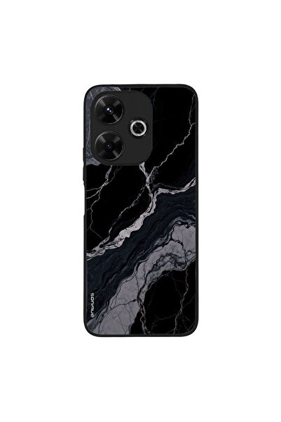 OEM Θήκη Sonique Marble Series για Xiaomi Redmi 13 4G / Poco M6 4G Μαύρο 02