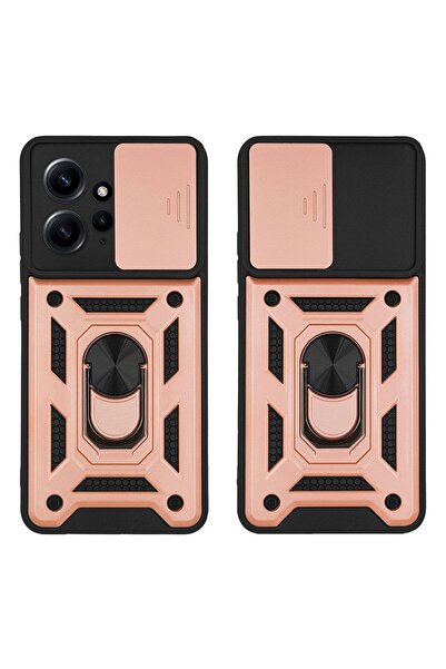 OEM Θήκη Ring Armor CamPro Sonique για Xiaomi Redmi Note 12 4G Ροζ Χρυσό