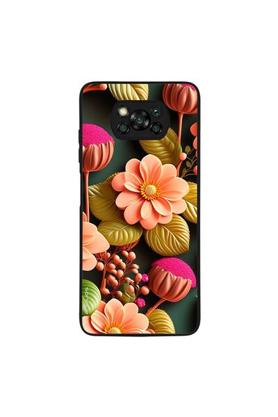 OEM Θήκη Sonique 3D Flower Series για Xiaomi Poco X3 NFC / Poco X3 Pro Σομόν