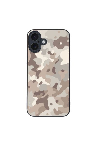 OEM Θήκη Sonique Camouflage Army Series για Apple iPhone 16 Plus Μπεζ