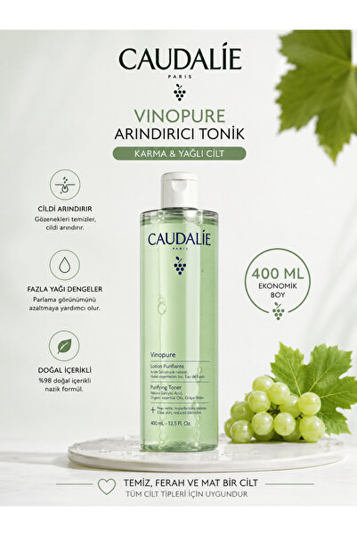 Caudalie Karma ve Yağlı Ciltler İçin Gözenek Sıkılaştırıcı ve Arındırıcı Vino...