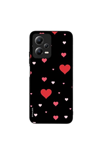 OEM Θήκη Sonique Heart Series για Xiaomi Redmi Note 12 5G / Poco X5 5G Μαύρο