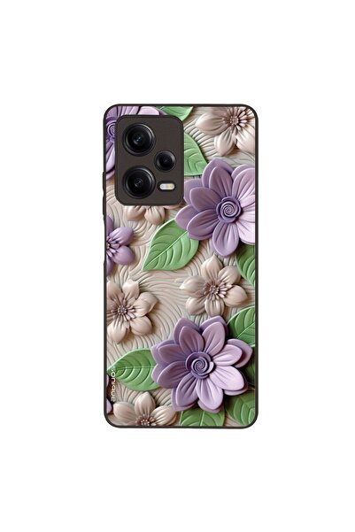 OEM Θήκη Sonique 3D Flower Series για Xiaomi Redmi Note 12 Pro 5G Βιολετί