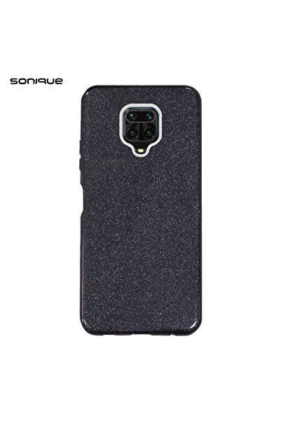 OEM Θήκη Σιλικόνης Sonique Shiny Xiaomi Redmi Note 9S/9 Pro Μαύρο