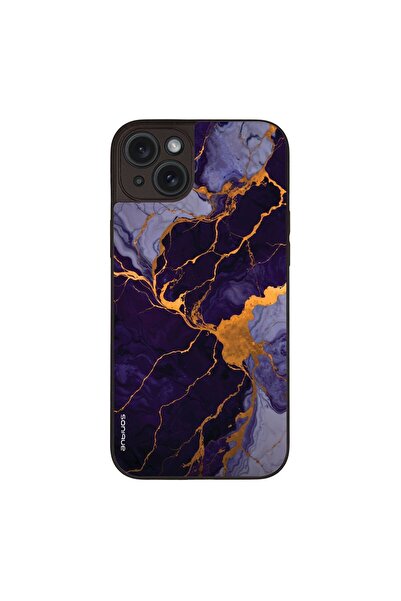 OEM Θήκη Sonique Marble Series για Apple iPhone 15 Plus Μωβ