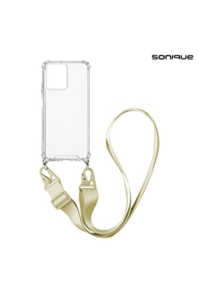 OEM Θήκη Σιλικόνης με Strap Sonique Armor Clear Xiaomi Redmi 13C 4G / Redmi 1...