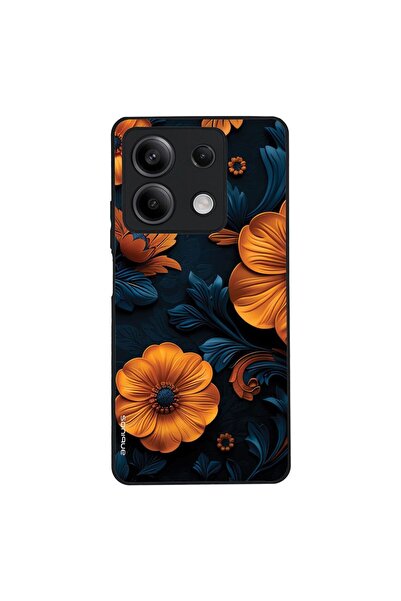OEM Θήκη Sonique 3D Flower Series για Xiaomi Redmi Note 13 5G Πορτοκαλί 01