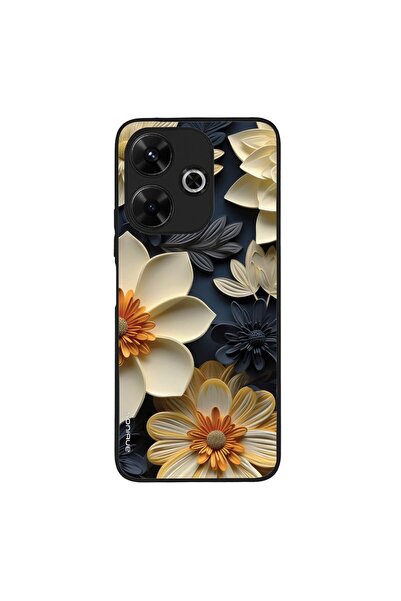 OEM Θήκη Sonique 3D Flower Series για Xiaomi Redmi 13 4G / Poco M6 4G Εκρού
