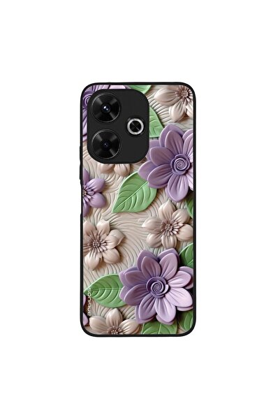 OEM Θήκη Sonique 3D Flower Series για Xiaomi Redmi 13 4G / Poco M6 4G Βιολετί