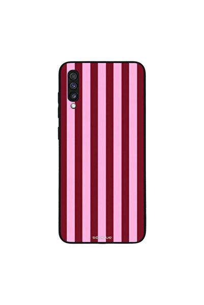 OEM Θήκη Sonique Stripe Stories Series για Samsung Galaxy A70/A70s Ρίγες Ροζ ...