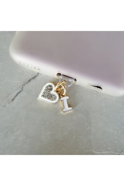 Choice6 I for Type-C 1 Piece of Light Luxury Sparkling Diamond Letter Heart-S...